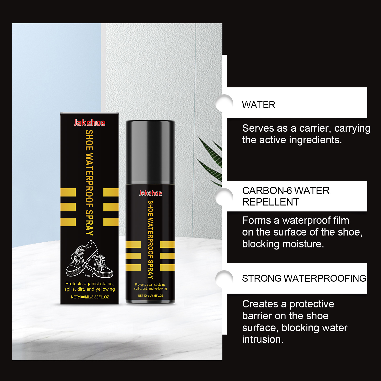 White Sneaker Care Kit - Водоотталкивающий спрей-протектор для обуви, спрей для