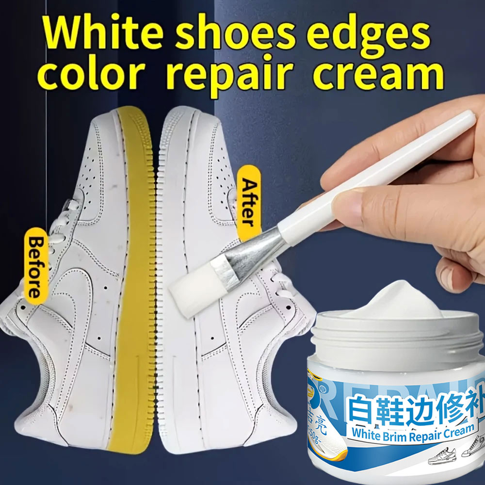 White Sneaker Care Kit - Новый профессиональный крем для восстановления краев