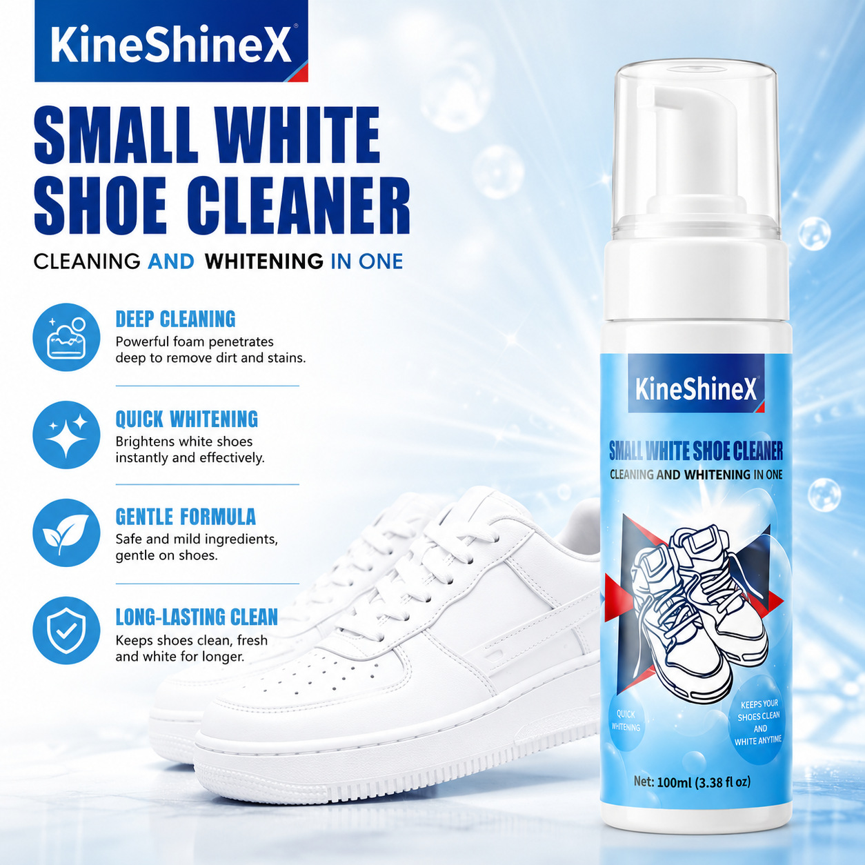 Набор для чистки обуви Gihen:  – обзор и цена Sneaker Care Spray